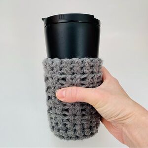 🖤Gray Knit Bottle Holder